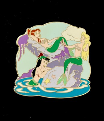Disney Shopping Classics Peter Pan Neverland Mermaids LE 250 Pin 2009 Rare