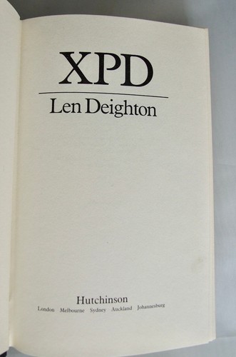 Len Deighton XPD, 1981, 1. Auflage, Erstdruck sehr guter Zustand im Schutzumschlag, Kalter Krieg - Bild 4 von 8