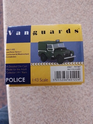 Vanguard's Land Rover SWB Police Green Hard Top Scale 1:43 Code VA11102. - Picture 8 of 9