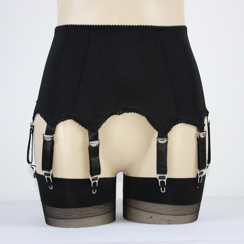 S-XXL Damen Garters Straps Strapsgürtel Strumpfhalter 8 Straps mit Metallclips - Foto 20 di 35