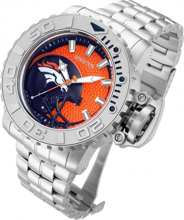 Invicta NFL Denver Broncos 58mm Orange Dial Automatic Men's Watch