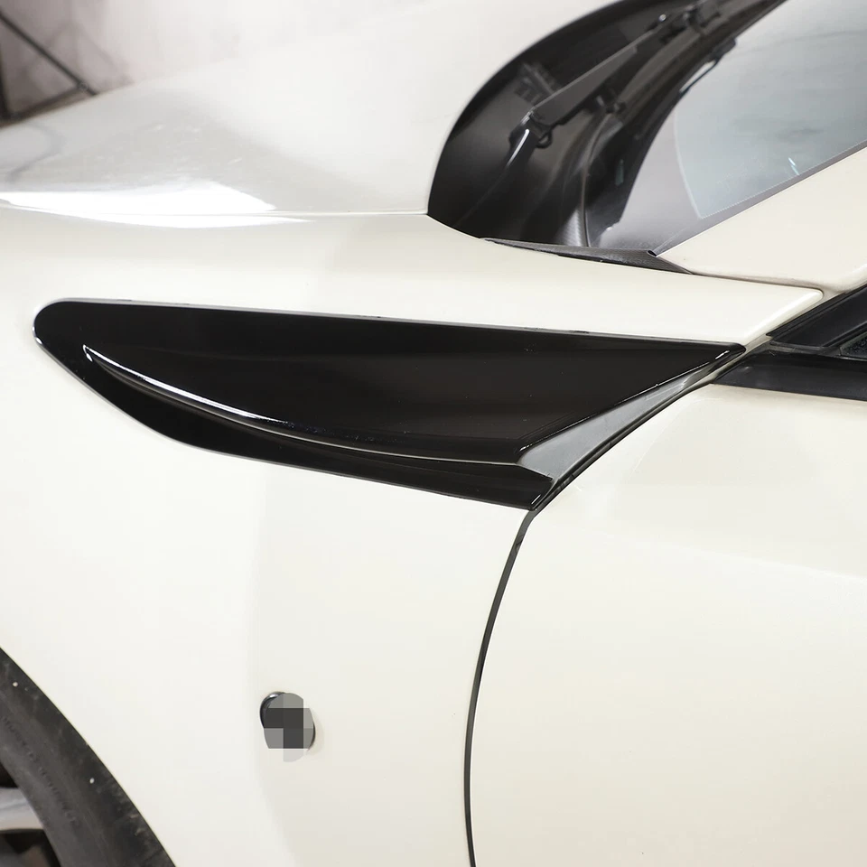 Black Side Fender Air Vent Fin Trim For Toyota 86 Subaru BRZ 2012-21 Scion FR-S Foto 4 de 4