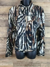 Elementz Button Down Shirt Chest 47" Length 22"Large Stylistic Unique Heavy