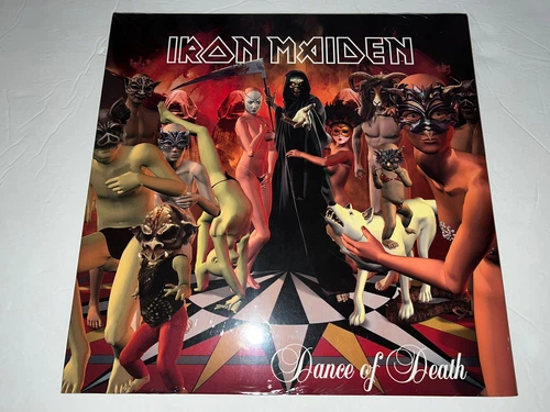 IRON MAIDEN SEALED DOUBLE LP/VINYL “DANCE OF DEATH” MOTLEY CRUE KISS UFO.