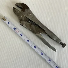 VISE GRIP 7" Adjustable Locking Pliers Vintage DeWitt Made in Nebr USA Rare Find
