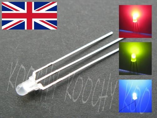 50 Stück 3mm Duo Color LEDs - Rot/grün Diffus, Bedrahtet | Leuchtdioden Für Bastler & Elektronik