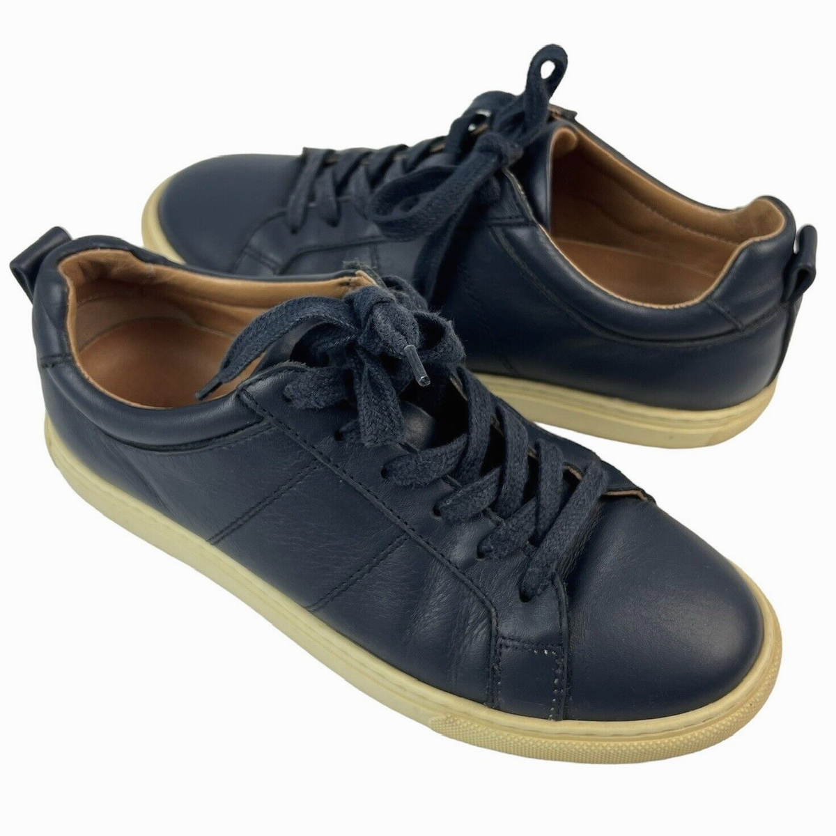 Whistles Koki Lace Up Trainers Size 36 US Sneakers Navy Blue