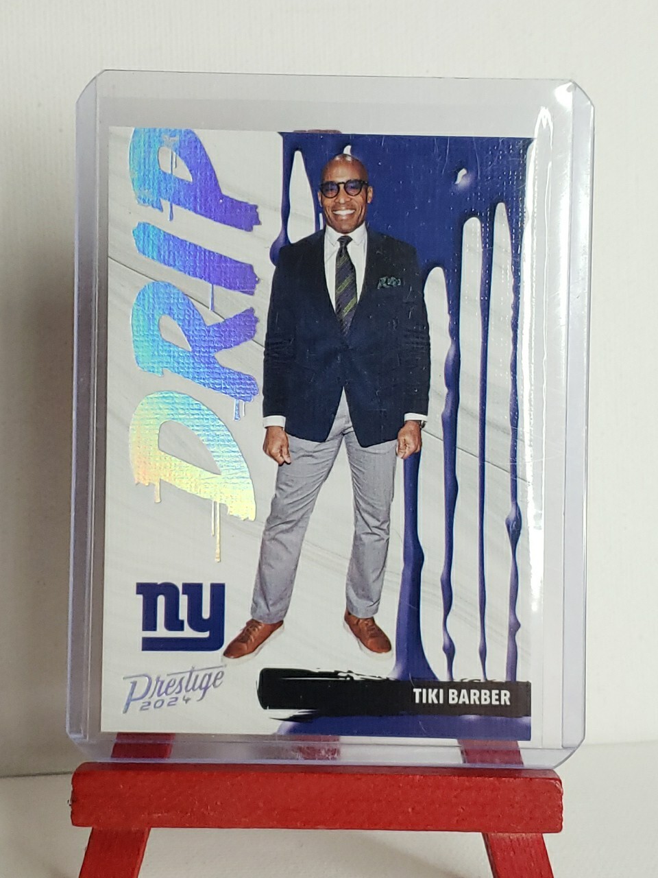 2024 Prestige Football Tiki Barber Drip - SSP Insert #D-TBR New York Giants