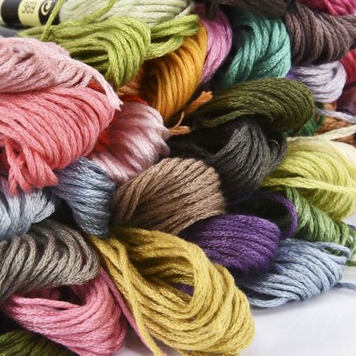 50 Multi Colors Cross Stitch Cotton Sewing Skeins Embroidery Thread Floss Kit - Picture 6 of 6