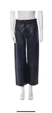 Helmut Lang Black Leather Wide Leg Pants Size 4 Women  s Original price 1495