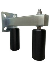 Adjustable Slide Gate Bracket Mount Double Hard Nylon Rollers Heavy Duty Steel