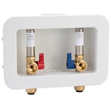 1 Piece Washing Machine Outlet Box Push To Connect With Hammer Arrestors And 2