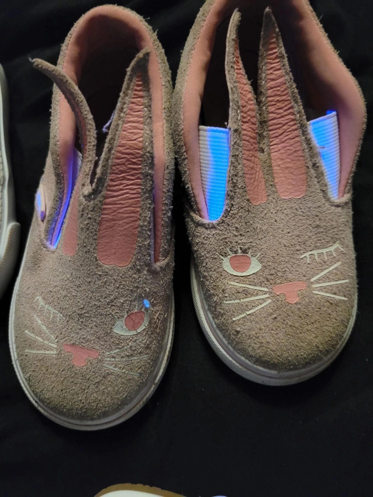 Scarpe da tennis coniglio coniglio rosa Vans taglia 6 ragazze slip on Pasqua