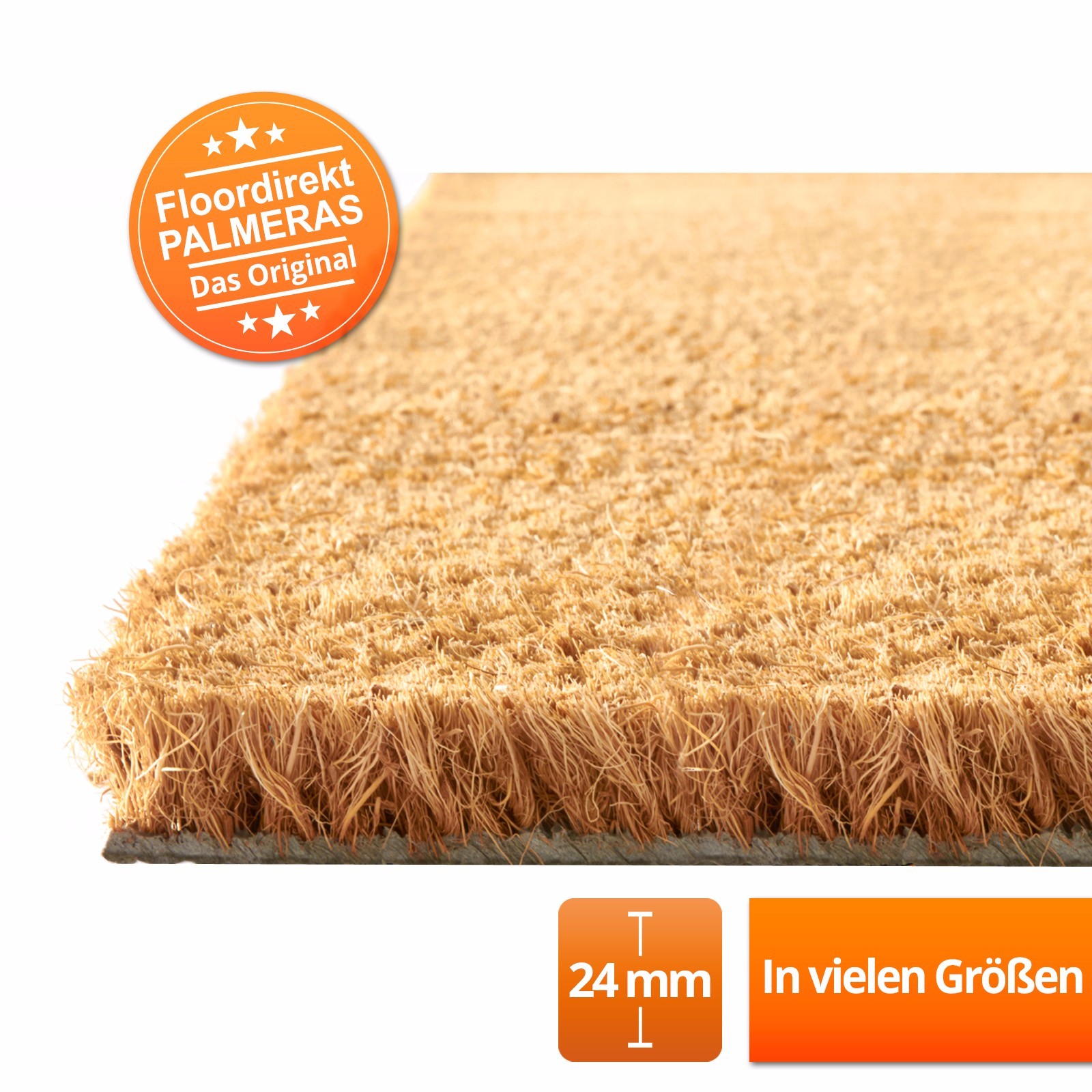 Kokosmatten Natur 24mm | Fussmatte Kokosmatte Schmutzfangmatte Kokos Türmatte