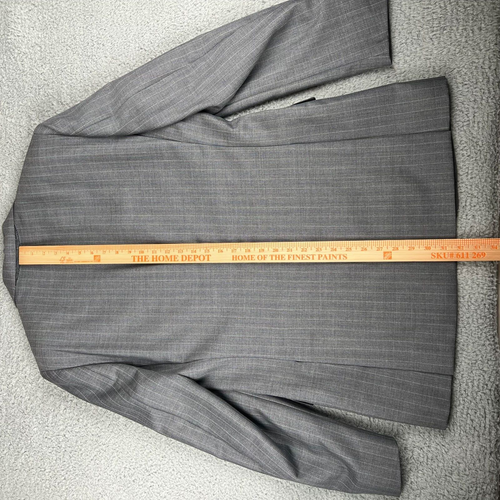 NWT VERSACE COLLECTION Gray Pinstripe 2 Button Wool Suit 40L (EU 50) - Picture 20 of 24