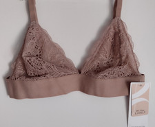 All You LIVELY Women's Longline Lace Bralette Orchid Pink Size Large