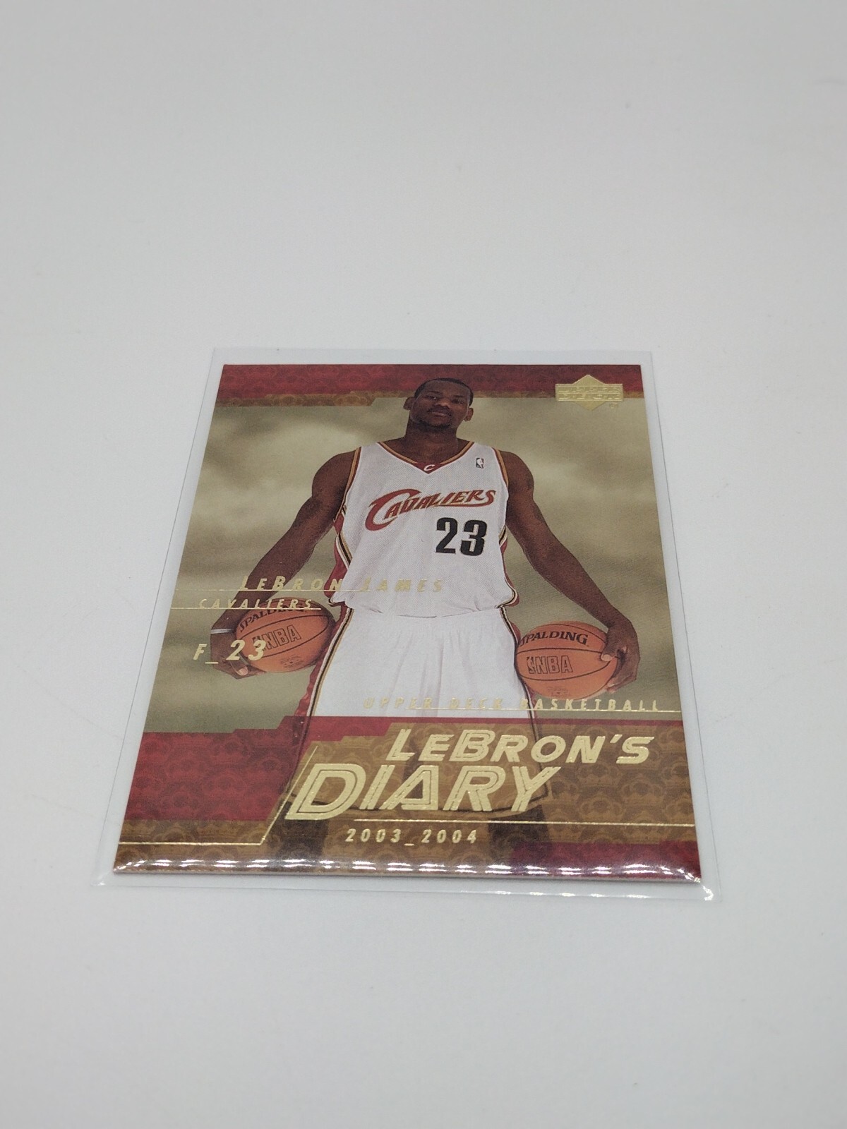 03-04 Upper Deck Lebrons Diary #LJ8 LeBron James Cleveland Cavaliers Rookie Card
