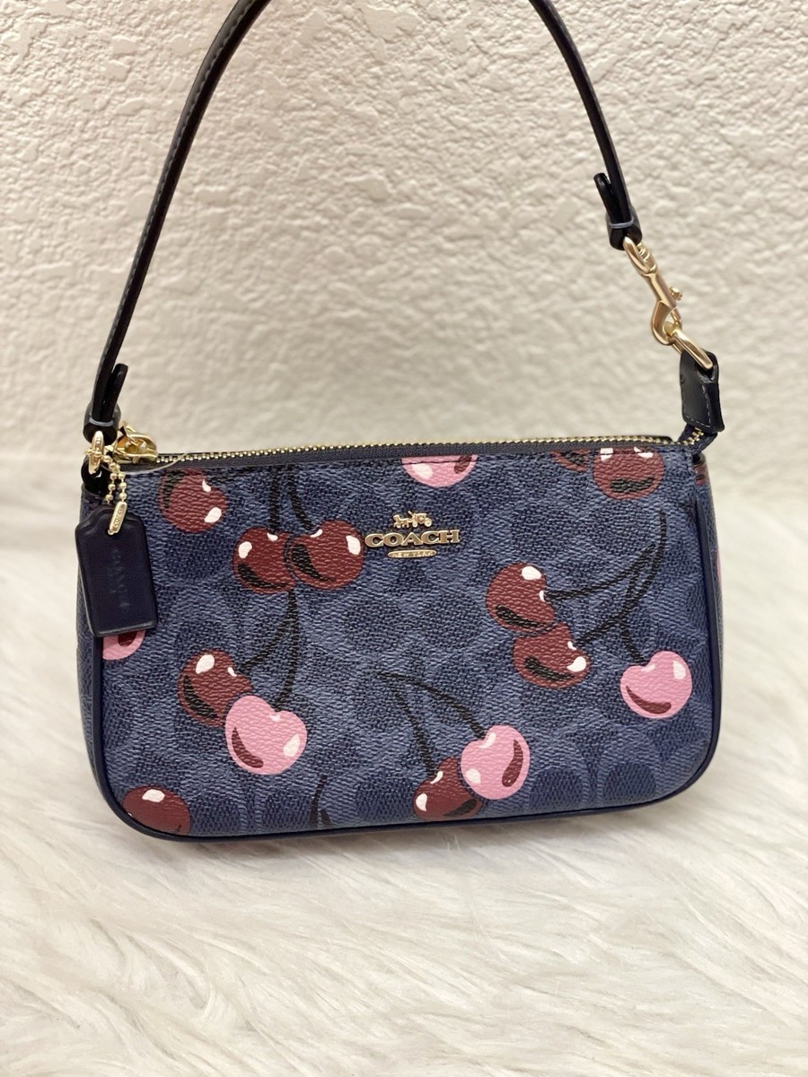 COACH CZ011 Nolita 19 Signature Canvas &Leather Cherry On Top