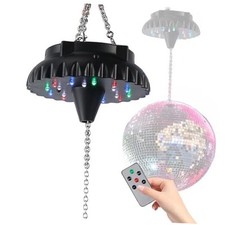 Disco Ball Motor Rotating with Light: Rechargeable Disco Ball Spinner with