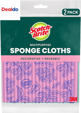 Sponge Cloths, Reusable, Absorbent, and Decorative Cleaning Towel, Dishwasher-Sa