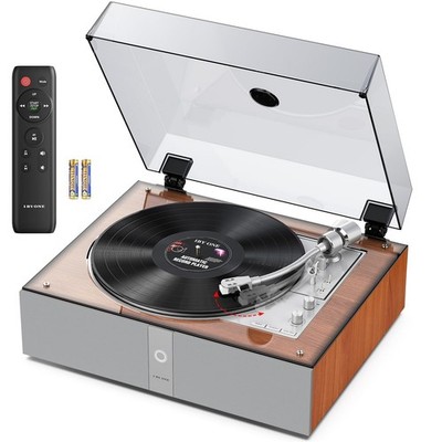 Fully Automatic Record Player Vinyl Turntable with Remote Repeat Function Built