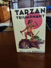 TARZAN TRIUMPHANT  Edgar Rice Burroughs ERB Inc. 1st Edition  HCDJ