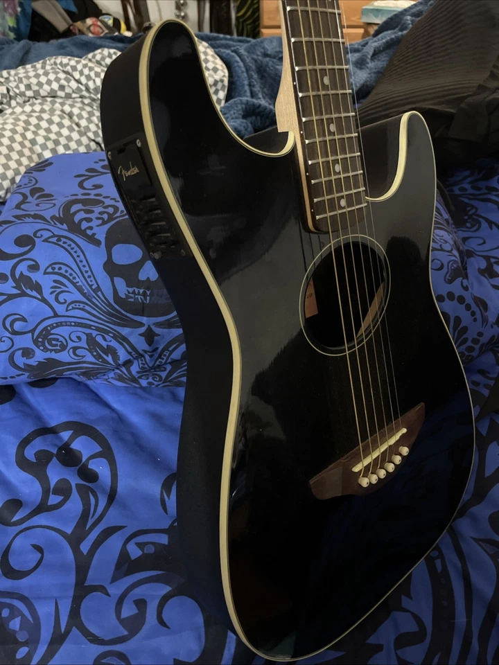 Fender Stratocaster Standard Stratacoustic 原声/电吉他 带软壳 — 第 3/4 张图片