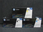 LOT OF 3! GENUINE HP C9730A/C9731A/C9733A (645A) TONER CARTRIDGE