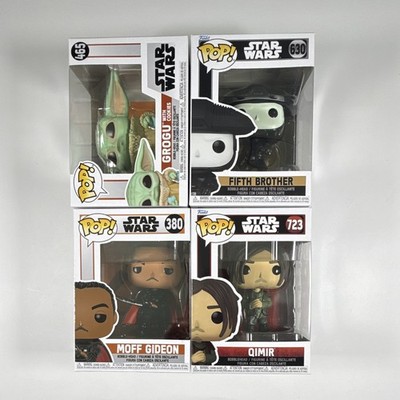 Funko Star Wars Pop! Vinyl Figuren Lot 4 Grogu Fifth Brother Moff Gideon Qimir #8
