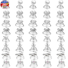 40 Pieces Rhinestone Crystal Twisters Set Spiral Hair Pins Silver Coils Rhine...