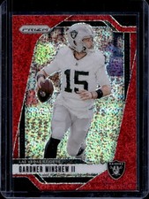 2024 Panini Prizm Gardner Minshew II Red Sparkle #148 Raiders