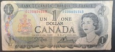 (1973-84) Canada 1 Dollar P85c, signatures Crow-Bouey, ECU0854543.