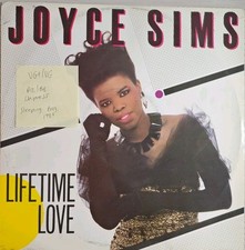 Joyce Sims Lifetime Love Vinyl Record 12" VG+/VG LONX137 1987