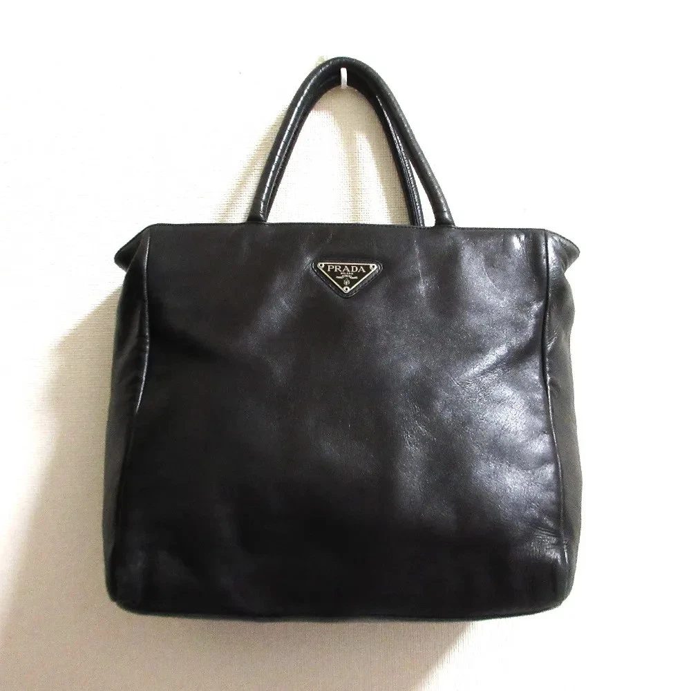 PRADA Nappa Leather Exterior Tote Bags & Handbags for Women for