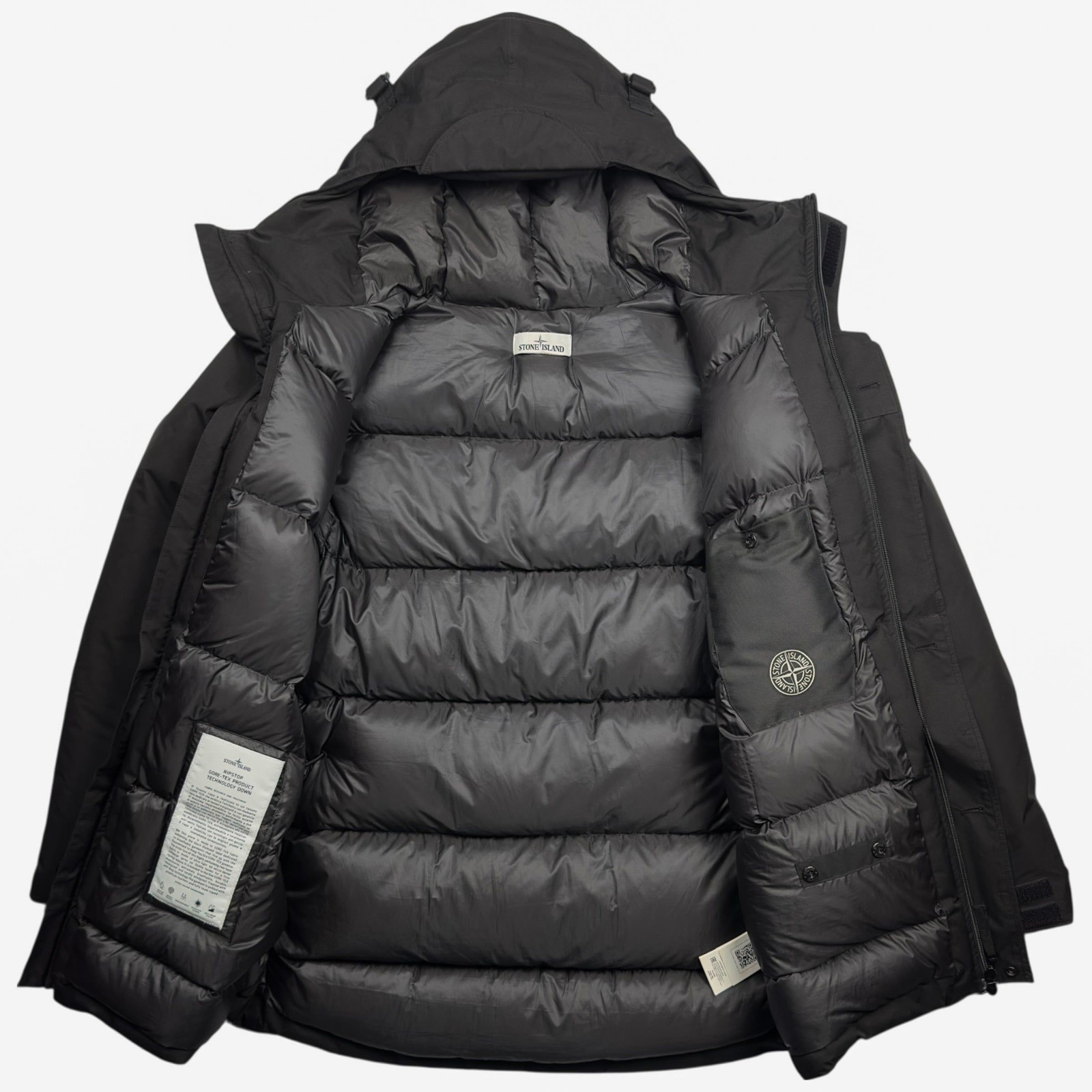 A/W 21 Stone Island Ripstop GORE-TEX Down Puffer Jacket - Black image 4