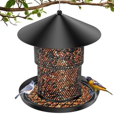 Bird Feeder for Outdoor Hanging, No Mess No Spill - Birdfeeder for Outdoor, S...