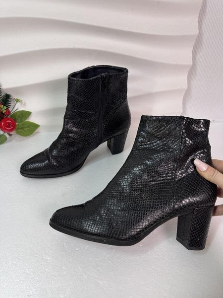 Women Pedro Miralles Ankle Boots Black Leather 39
