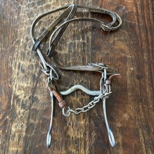 Horse Bit and Leather Bridle Set Vintage 70 s