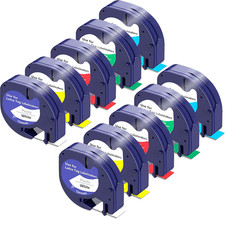 5-100PK 91221-91225 Farbe 12mm Schriftband f�...