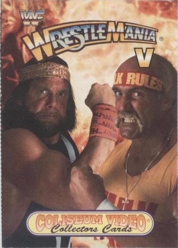 RARE Wrestlemania VIII Repro Metal Sign WWF Hulk Hogan Randy