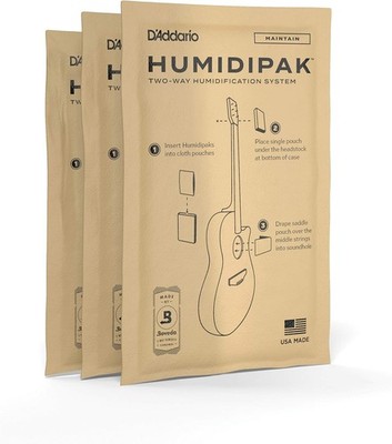 D'Addario Accessories Guitar Humidifier Packs - Two-Way Humidification System Co