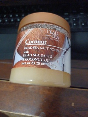 Dead Sea Collection COCONUT Mineral Salt Scrub Aromatic Jar 23.28oz