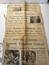 June 5,1968  Senator Robert Kennedy 4 Consecutive Winston-Salem Papers
