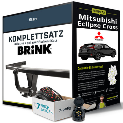 Anhängerkupplung BRINK starr für MITSUBISHI Eclipse Cross +E-Satz NEU ABE