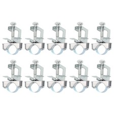 10Pcs Conduit Hanger with Beam Clamp Pipe Support Bracket Fit for 1 Inch