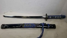 Samurai Silver Steel Sword Handmade and Decorated