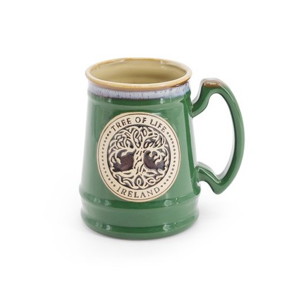 Allied Imports Souvenirs Engraved  Celtic Tree of Life Premium Ceramic Tankard