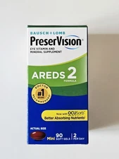 🌞 Bausch & Lomb PreserVision AREDS 2, Eye Vitamin and Mineral Supplement 90ct  