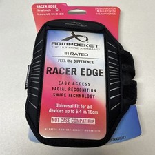 Armpocket Racer Edge Armband - Medium Strap Length - Black - NEW