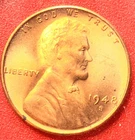 1948-S Lincoln Wheat Cent Penny GEM RED BU From an Original Bank Roll
